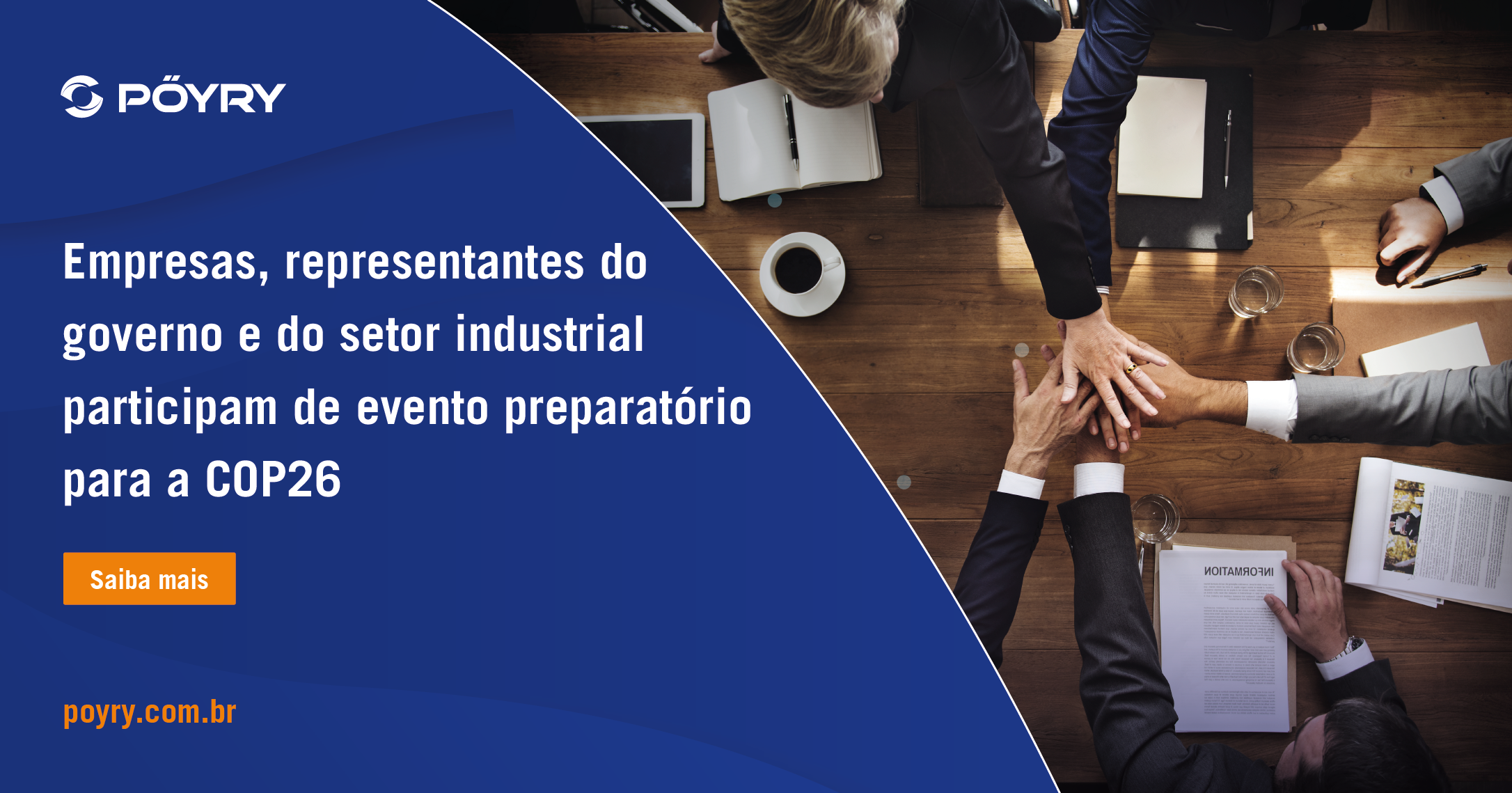 Empresas, representantes do governo e do setor industrial participam de evento preparatório para a COP26